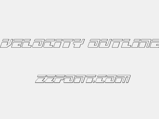 Escape Velocity Outline Italic