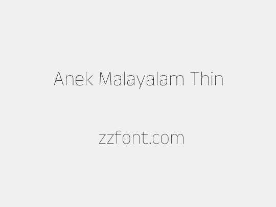 Anek Malayalam Thin