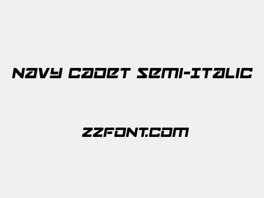 Navy Cadet Semi-Italic