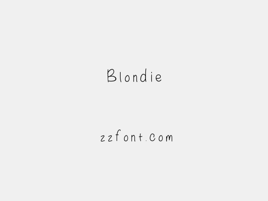 Blondie