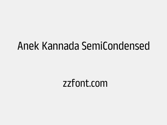 Anek Kannada SemiCondensed