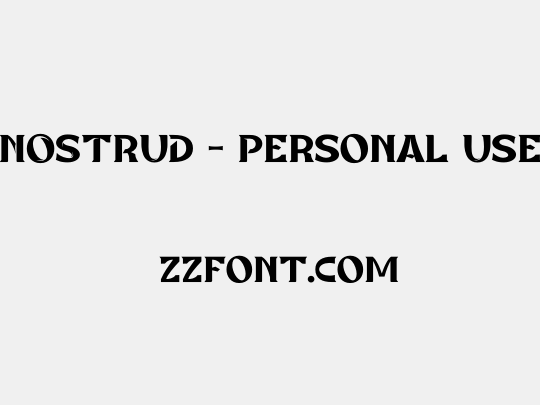NOSTRUD - Personal Use