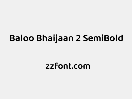 Baloo Bhaijaan 2 SemiBold