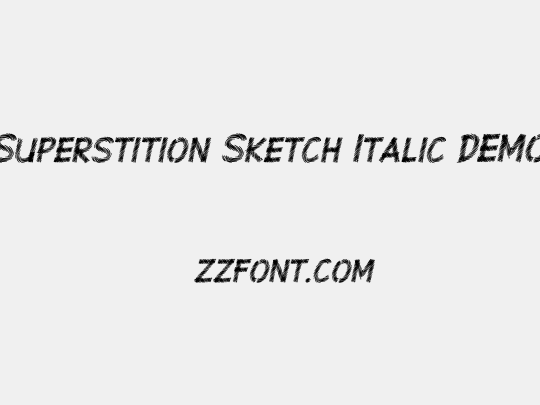 Superstition Sketch Italic-DEMO
