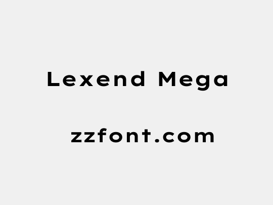 Lexend Mega