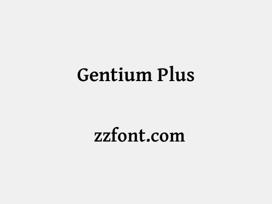 Gentium Plus