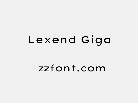 Lexend Giga