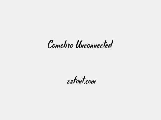 Comebro Unconnected
