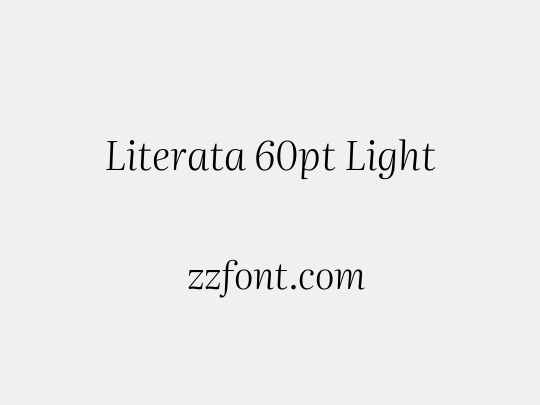 Literata 60pt Light