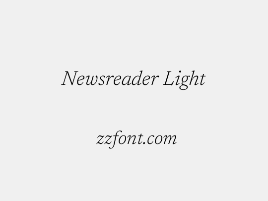 Newsreader Light