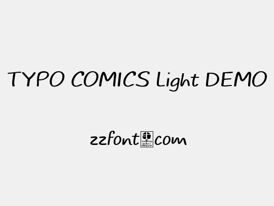TYPO COMICS Light DEMO