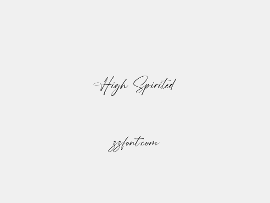 High Spirited