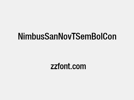 NimbusSanNovTSemBolCon