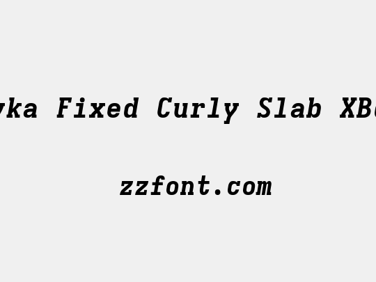 Iosevka Fixed Curly Slab XBdExObl