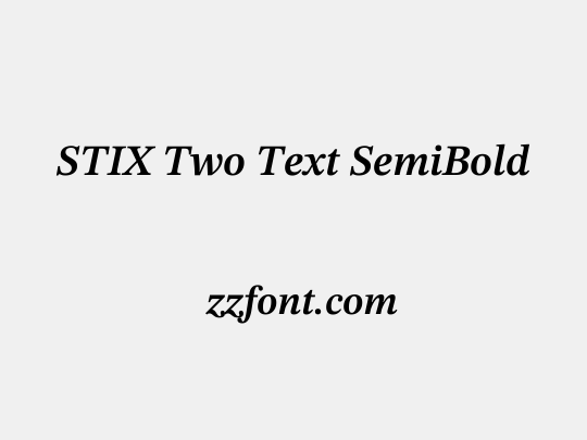 STIX Two Text SemiBold