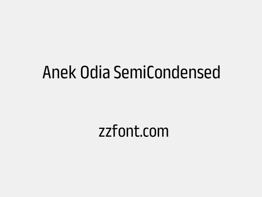 Anek Odia SemiCondensed