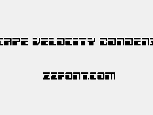 Escape Velocity Condensed