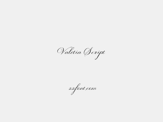 Valetia Script