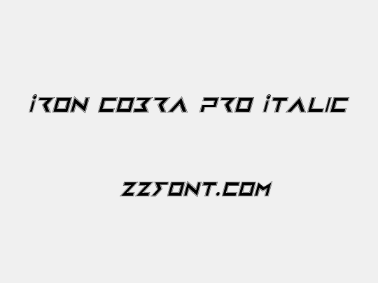 Iron Cobra Pro Italic