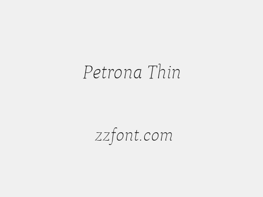 Petrona Thin