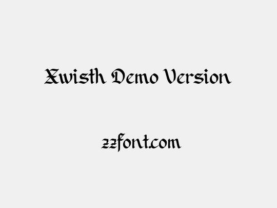 Xwisth Demo Version