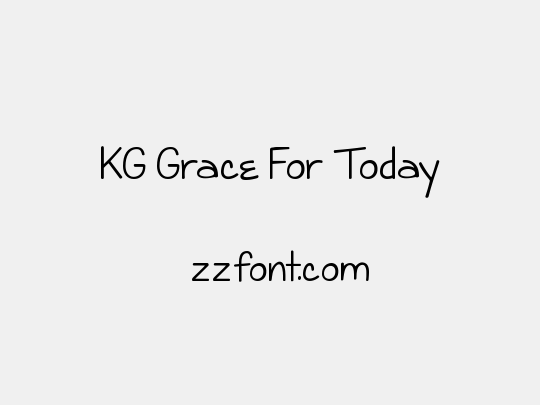 KG Grace For Today