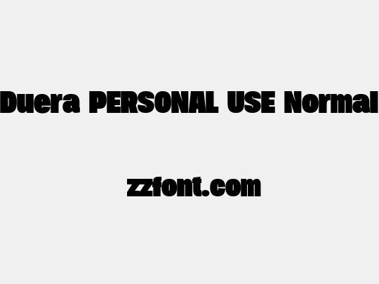 Duera PERSONAL USE Normal