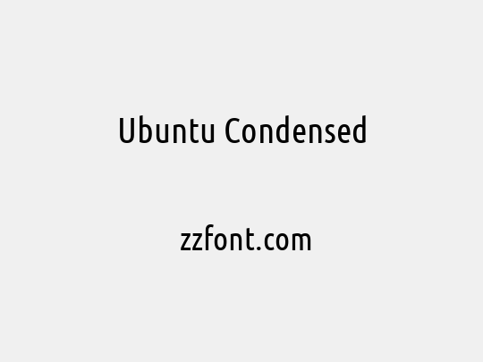 Ubuntu Condensed