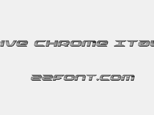 Drive Chrome Italic
