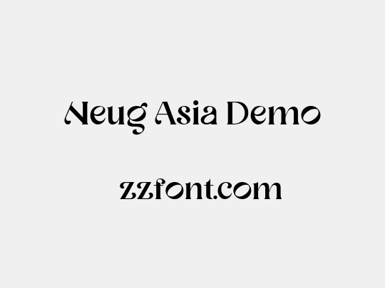 Neug Asia Demo