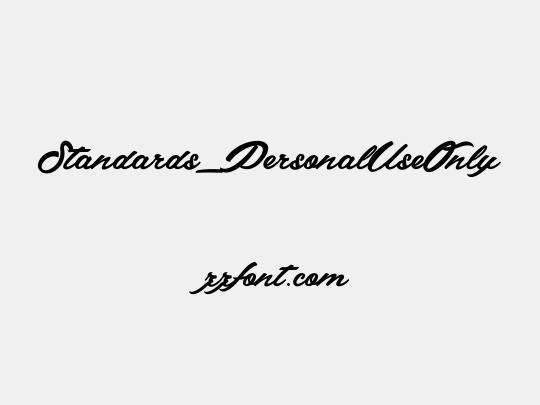 Standards_PersonalUseOnly