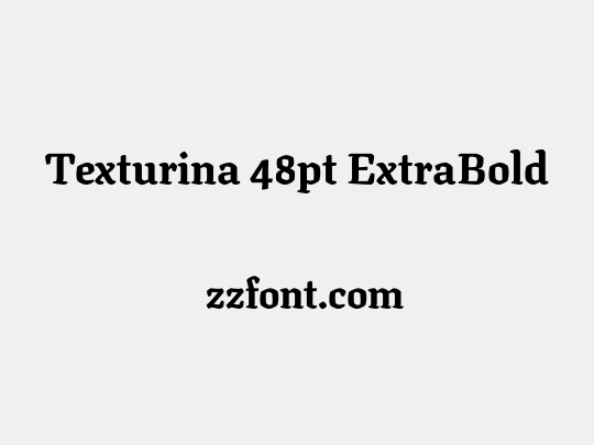 Texturina 48pt ExtraBold
