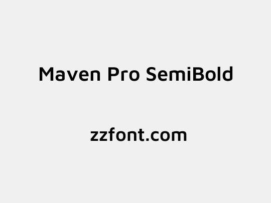 Maven Pro SemiBold