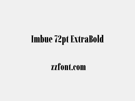 Imbue 72pt ExtraBold