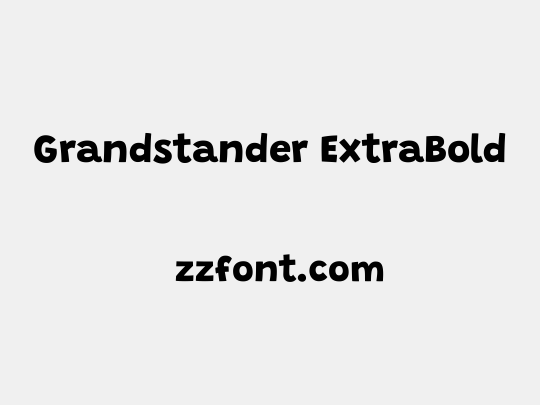 Grandstander ExtraBold