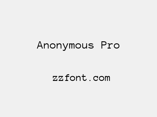 Anonymous Pro
