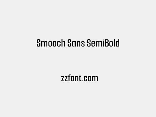 Smooch Sans SemiBold