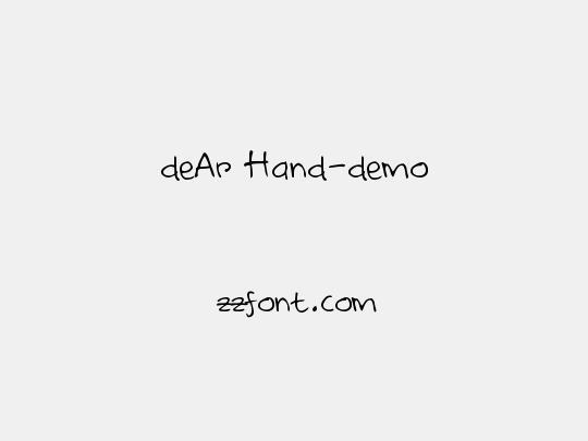 deAr Hand-demo