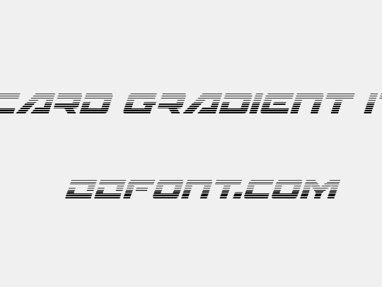 Wildcard Gradient Italic