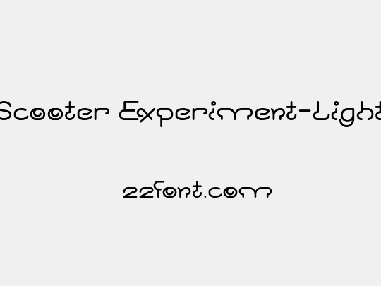 Scooter Experiment-Light