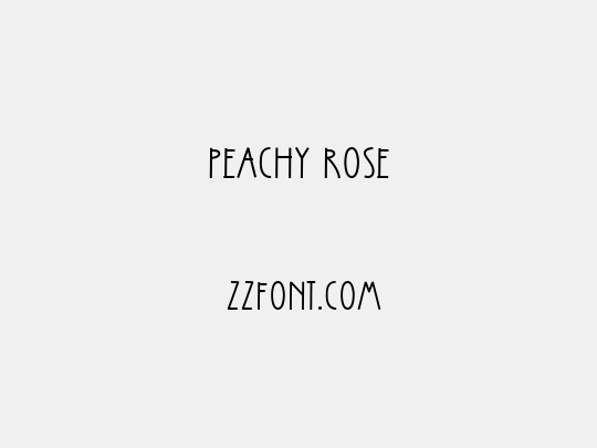 Peachy Rose