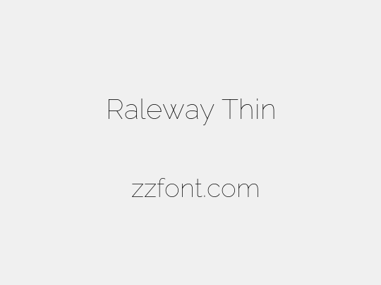 Raleway Thin