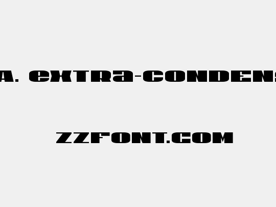 U.S.A. Extra-Condensed