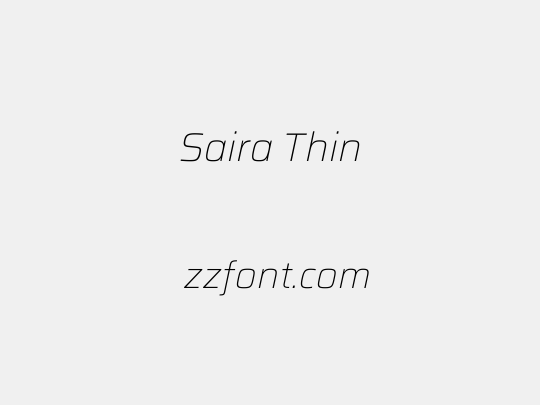 Saira Thin