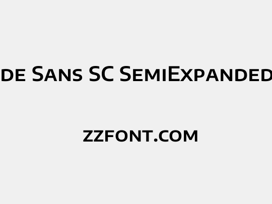 Encode Sans SC SemiExpanded SemiBold
