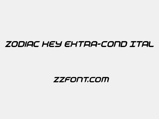 Zodiac Key Extra-Cond Ital