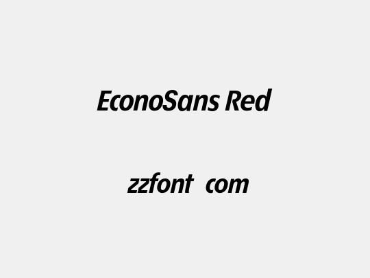 EconoSans Red