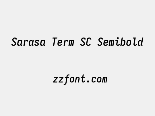 Sarasa Term SC Semibold