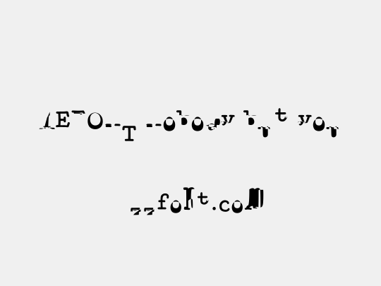 YEFONT Nobody but you