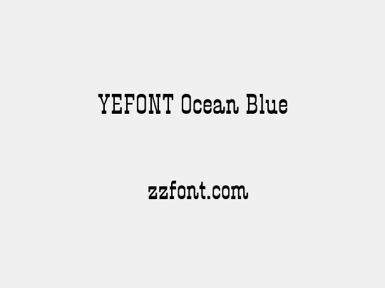 YEFONT Ocean Blue
